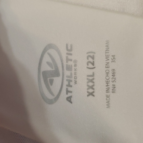 NWT Athletic Works Women’s Plus Size Racerback White Sports Bra XXXL 22 - Picture 5 of 8